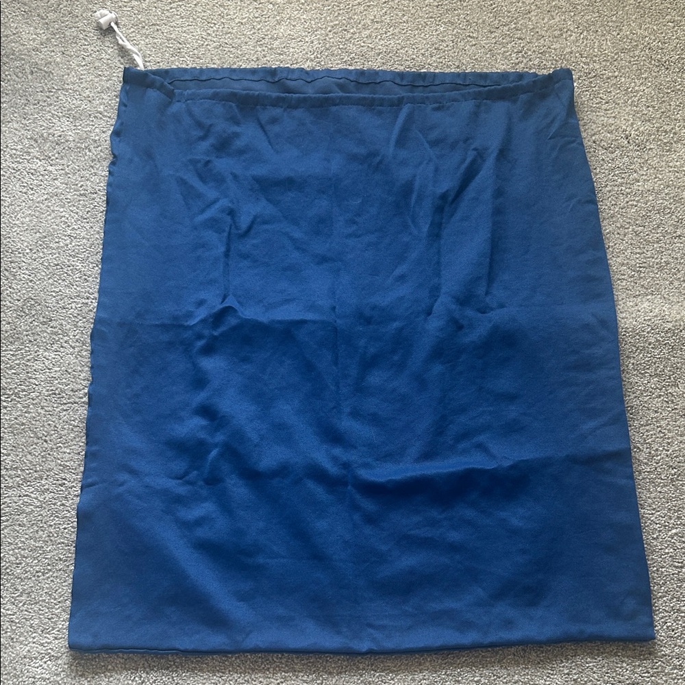 Blue oversized laundry bag